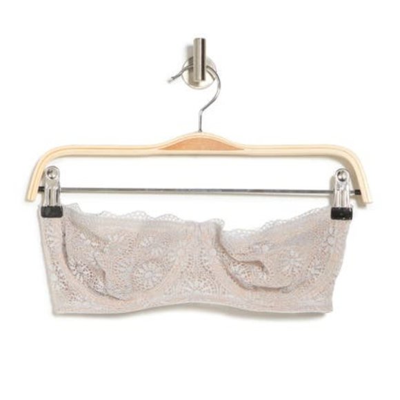 Free People Starla Underwire Convertible Lace Bra Skies Blue Gray - Picture 7 of 14